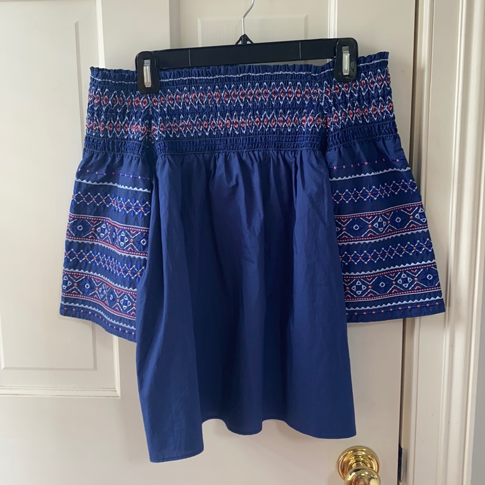 NWT Parker Pucker Off Shoulder Blouse